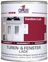 OPUS1 Türen-& Fensterlack seidenmatt weiß, Kunstharz-Lack