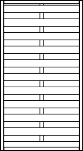 OSMO Sichtblende Lillehammer 2.0 - geschlossen 89x178 cm