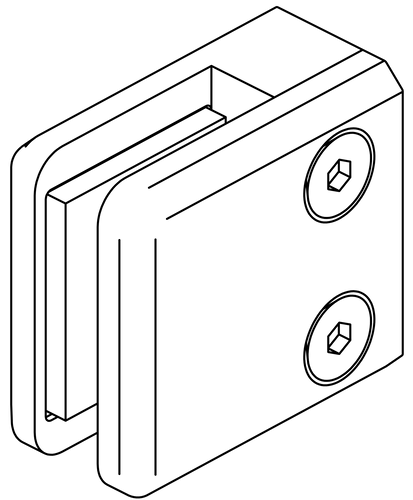 OSMO Befestigungssatz Glaseinsatz