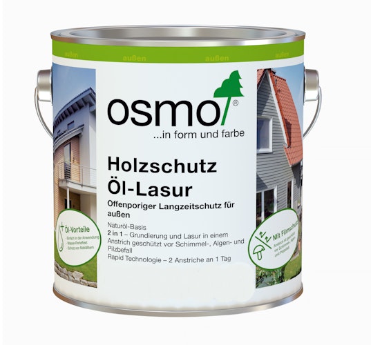 Osmo Holzschutz Öl-Lasur für Außenbereich in Wunschfarbton (Farbmischservice) Bild