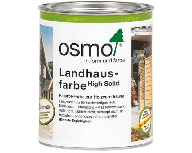 Osmo Landhausfarbe für Außenbereich RAL 9001 cremeweiß 5 Liter