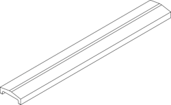 OSMO Forsdal - Abschlussprofil für 28 mm Bohlen mit Absorberelement