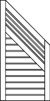 OSMO Sichtblende Rondo - Abschlusselement 89x178/98 cm