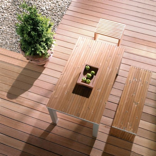 OSMO Terrassendiele Bangkirai genutet / geriffelt - Standard&Better