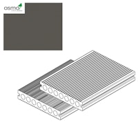 OSMO MULTI-DECK BPC-Terrassendiele Hohlkammer GRAU-gebürstet & geriffelt