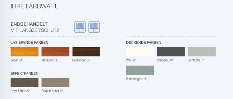 OSMO Pfostenkappen Holz für Aluminiumpfosten