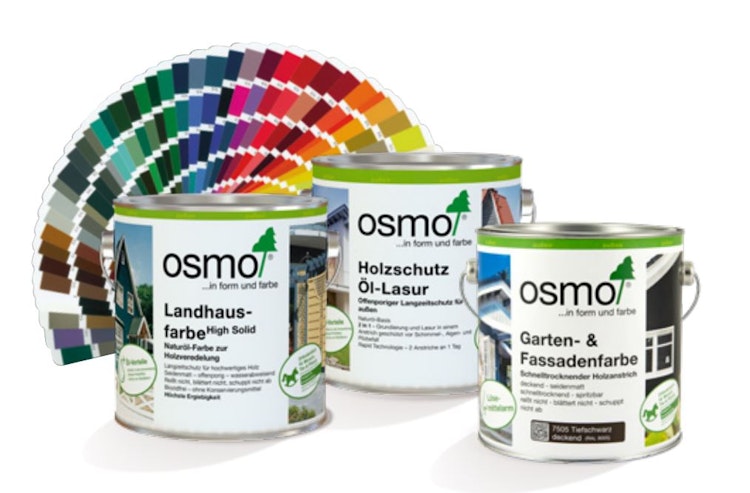 Osmo Landhausfarbe für Außenbereich in Wunschfarbton (Farbmischservice) Bild