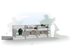 WWOO Designbeton-Outdoorküche Elia