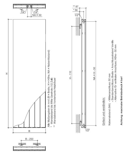 Ximax Raumheizkörper P1 Plan Duplex