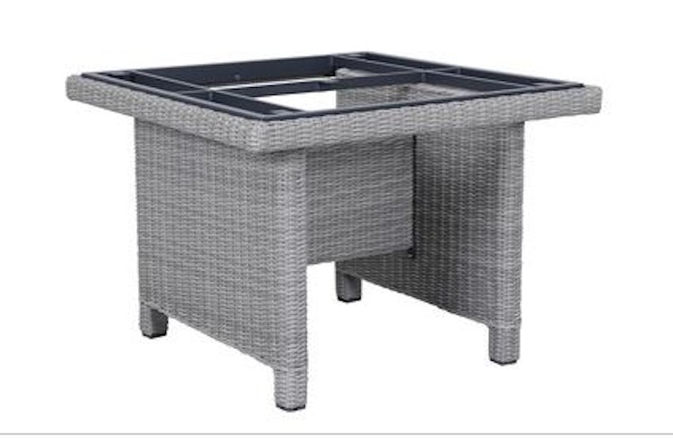 Kettler Casual Dining Tisch Gestell PALMA 95 x 95 cm, Polyrattan White Wash - Auslaufartikel