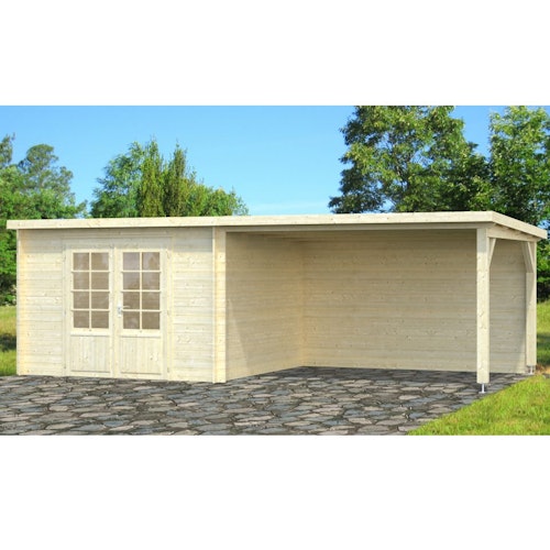 Palmako Gartenhaus Ella 8,7 + 10,0 m² - 28 mm