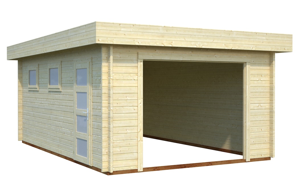 Palmako Garage mm Rasmus ohne 19,0 - 44 m²- Mein-Gartenshop24 Tor 