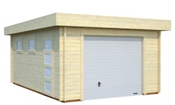 Palmako Garage Rasmus 19,0 m² - 44 mm - mit Sektionaltor