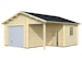 Palmako Garage Roger 21,9+5,2 m² - 44 mm - mit SektionaltorBild
