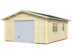 Palmako Garage Roger 23,9 m² - 44 mm - mit Sektionaltor