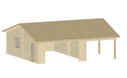Palmako Garage Sonderanfertigung 910 x 850 cm - 70 mm