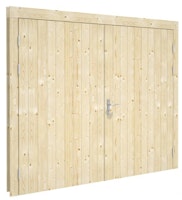 Palmako Holztor für Garage 225 x 194 cm - für den Einbau in 44 mm Blockbohlen-Garagen
