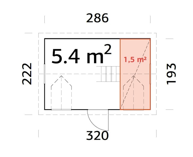 Palmako Kinderspielhaus Marie 5,4 m²