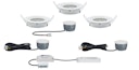 Paulmann Einbauleuchte Smart Coin LED 3x2 W Set mit Farblichtsteuerung, Dimm- und Schwenkfunktion