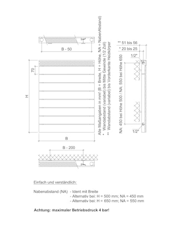 Ximax Badheizkörper PEP