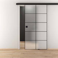 NOVADOORS Glasschiebetür NOVA 684 LOFT ESG BASIC GREEN matt 935x2058x8mm