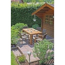 Garden Pleasure Gartenmöbel-Set TOPEKA, Tisch + 6 Stühle, Akazie / Polyrattan