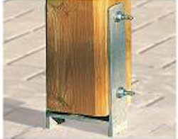 Weka H-Anker-Set für Sonnendach Siesta (4 Anker für 12 x 12 cm Pfosten)