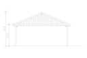 Skan Holz Wallgau - Satteldach Doppelcarport Breite 620 cm