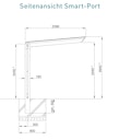 Ximax Carport Smart Port Typ 60 Mini 253 x 209 cm