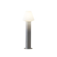 Konstsmide Wegeleuchte Barletta, grau, opalfarbenes Acrylglas (7272-302)