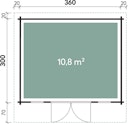 Wolff Finnhaus Gartenhaus Trondheim 44-A isolierverglast XL