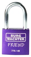 Burg Wächter Zyl.-Vorhangschloss 775 40 35 PURPLE SB