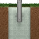 Biohort Pfosten/Steher für Sichtschutz-System