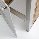 BambusBASIS Mülltonnenbox Edelstahl für 120 l-Tonne  -  1-/2-/3-er Box