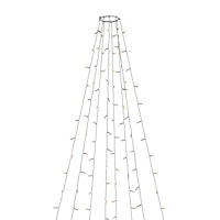 Konstsmide Weihnachtsbeleuchtung  LED Baummantel mit Ring 8 Stränge je 50 Dioden