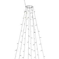 Konstsmide Weihnachtsbeleuchtung  LED Baummantel mit Ring 8 Stränge je 30 Dioden