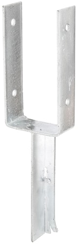 Alberts® U-Pfostenträger 200x60x4mm Betonanker T-Eisen für verschiedene Pfostenstärken