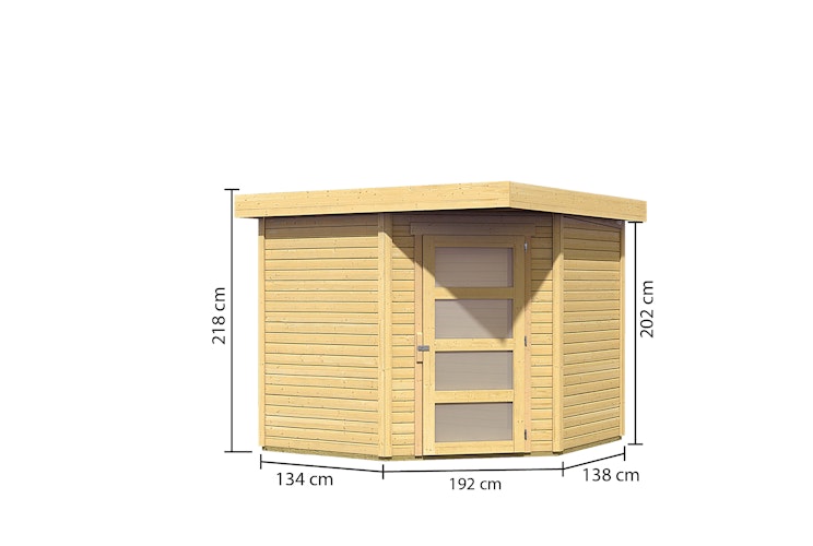 Karibu Woodfeeling Gartenhaus Schwandorf 3/5 - 19 mm
