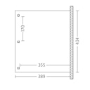 Skan Holz Terrassenüberdachung Venezia mit Mittelpfosten Breite 434 cm