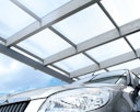 Skan Holz Odenwald - Design Einzel Carport aus Leimholz Breite 428 cm