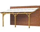 Skan Holz Terrassenüberdachung Venezia mit Mittelpfosten Breite 434 cm