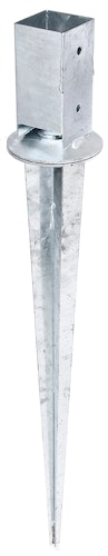 Alberts® Einschlaghülse 900mm mit verstellbarem Topf für verschiedene Pfostenstärken