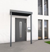 Gutta Rechteckvordach BS Plus 160 mit Pfosten (neues Modell)