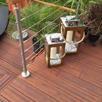 aMbooo Terrassendielen Bambus Select SET Coffee