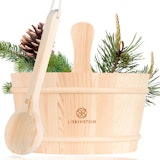 Liebenstein Sauna Eimer mit Kelle aus Kiefernholz (4L) Liebenstein Sauna Eimer mit Kelle aus Kiefernholz (4L)Zubehörbild