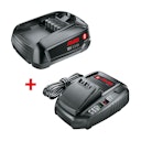 AL-KO 18 V BOSCH HOME AND GARDEN COMPATIBLE Vorteils-Set inkl. Akku und Ladegerät