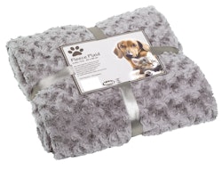 NOBBY Fleece Plaid "SUPER SOFT" hellgrau S 60 x 85 cm