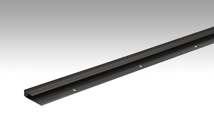 MEISTER Abschlussprofil Typ 201 (6,5 bis 16 mm) Schwarz eloxiert 2510 - 2700 mm