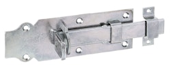 Alberts® Schlossriegel, m. flachem Griff, gerade, m. Schlaufe, galvanisch verzinkt dickschichtpassiviert, Platte LxB160x56mm 116781