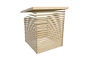 Karibu Gartenhaus Blockbohlenhaus Olaf 3/5 - 28 mm mit erhöhter Schneelast (300 kg/m²)
